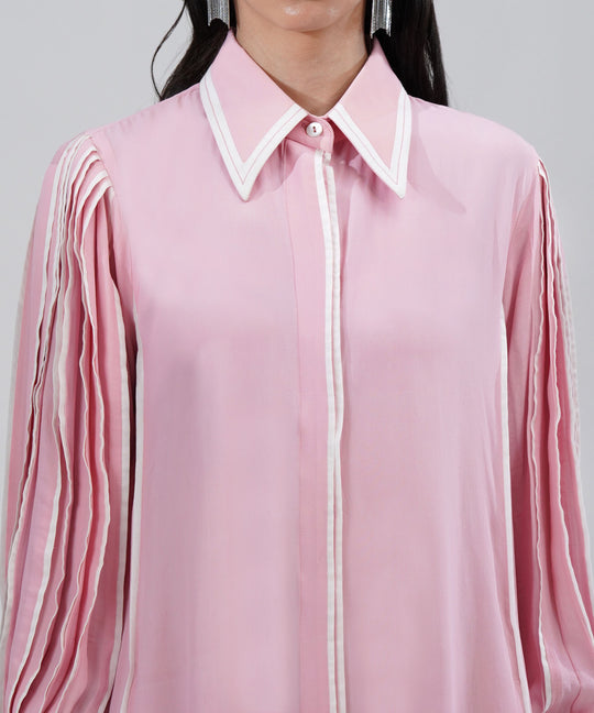 The Iris Dress in Pale Pink