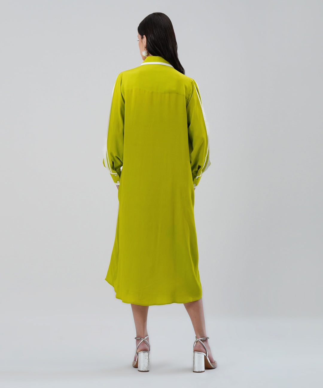 The Iris Dress in Lime
