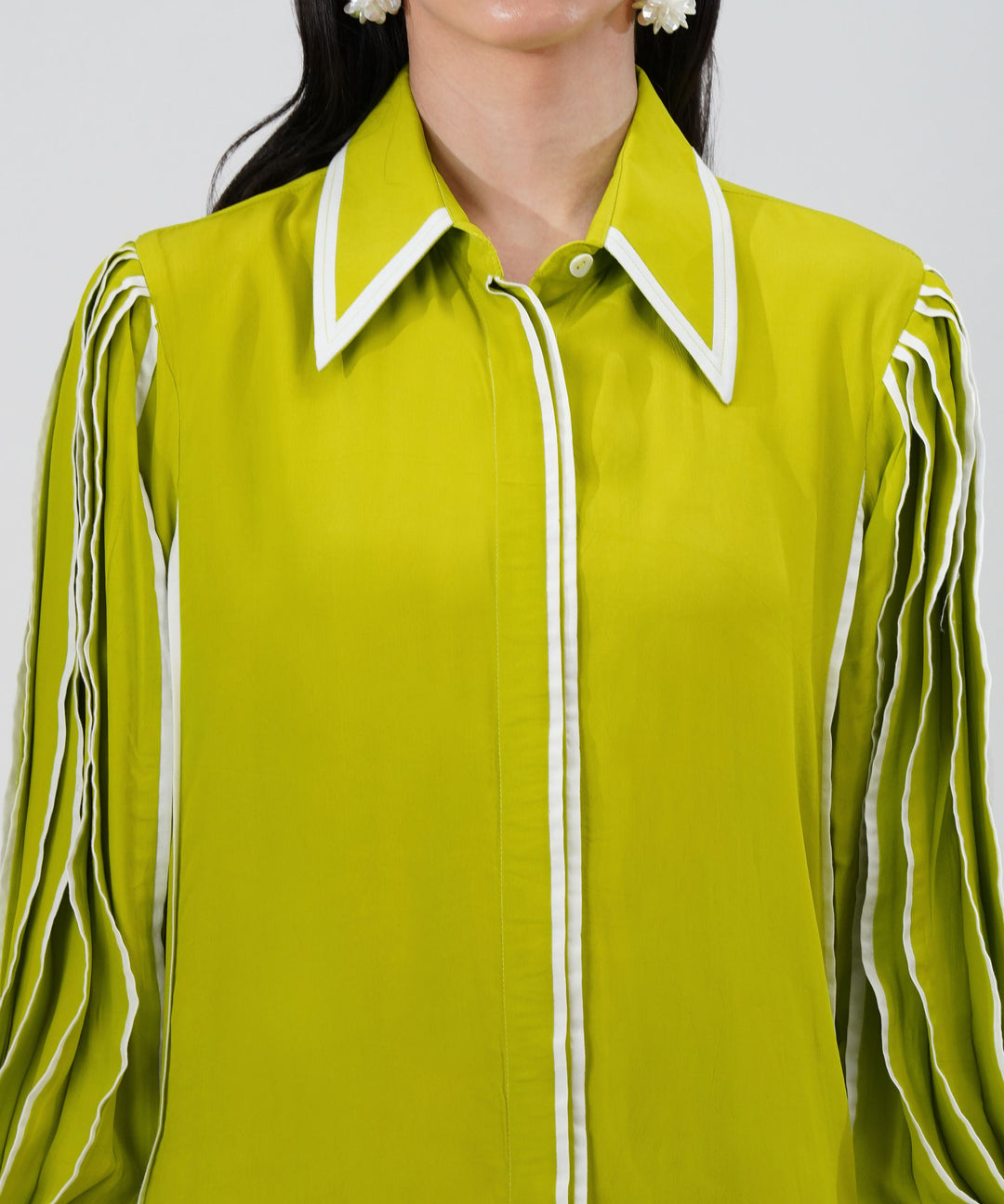 The Iris Dress in Lime