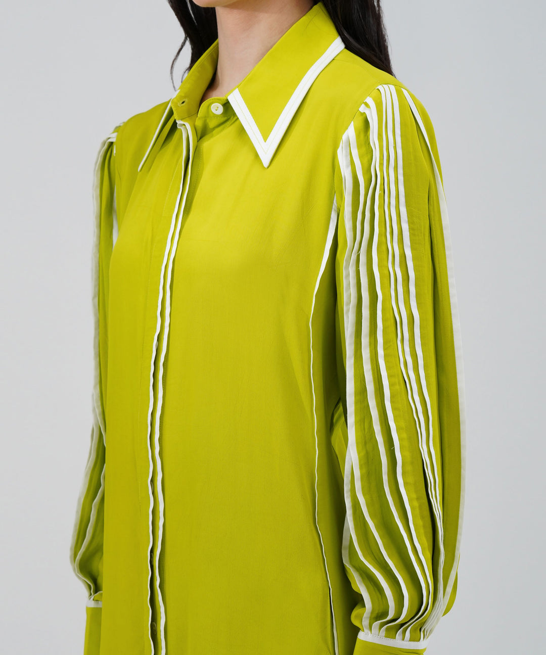 The Iris Dress in Lime