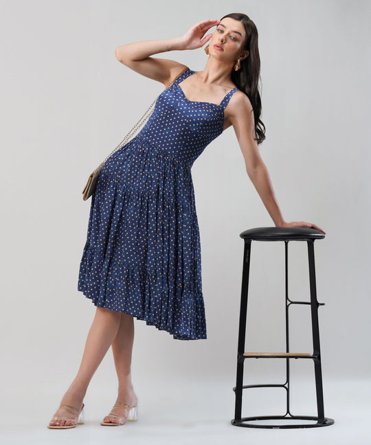 The Miriam Dress in Blue