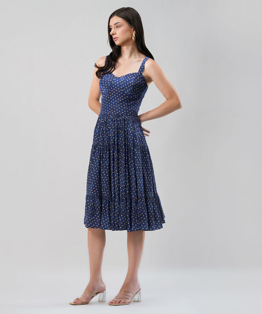 The Miriam Dress in Blue