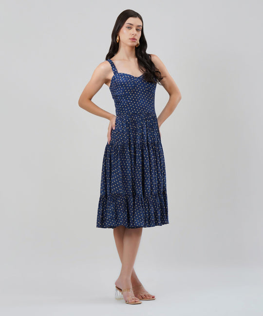 The Miriam Dress in Blue