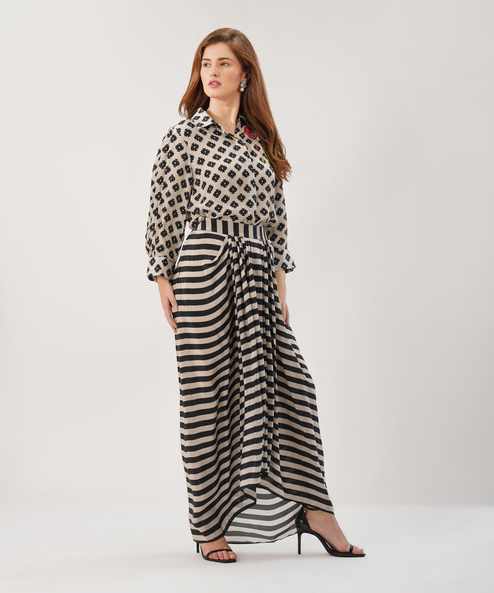 The Maayan Printed Co-ord in Crepe