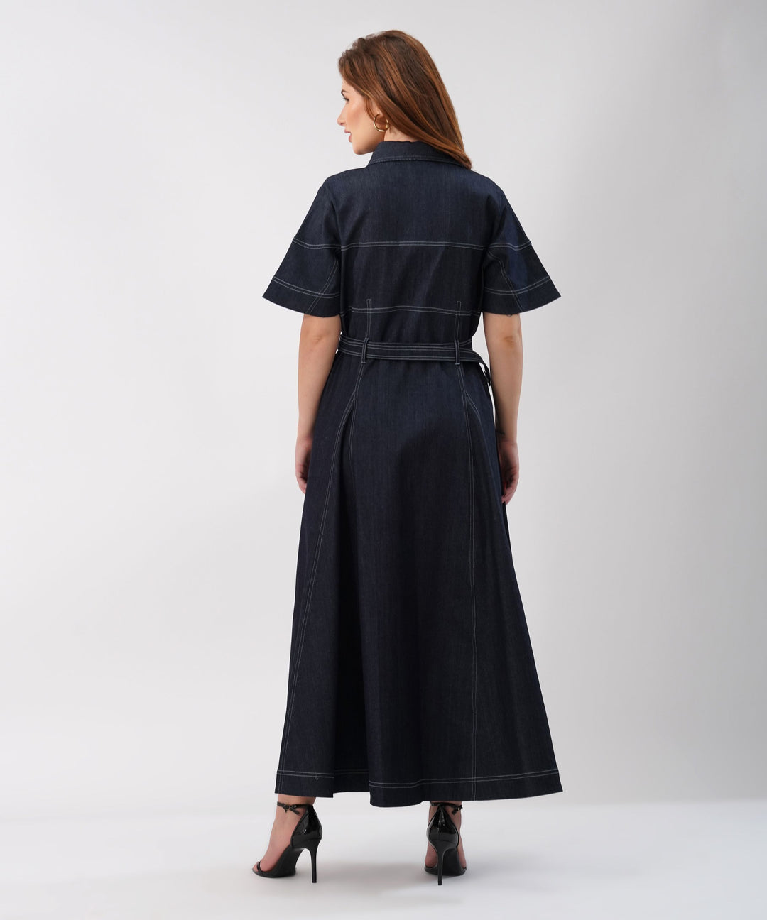 The Alona Dress in Denim