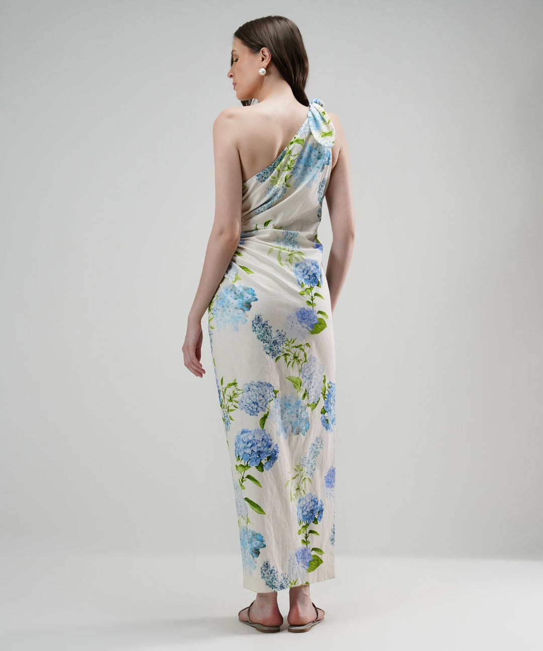 The Sarah One-Shoulder Floral Maxi Dress