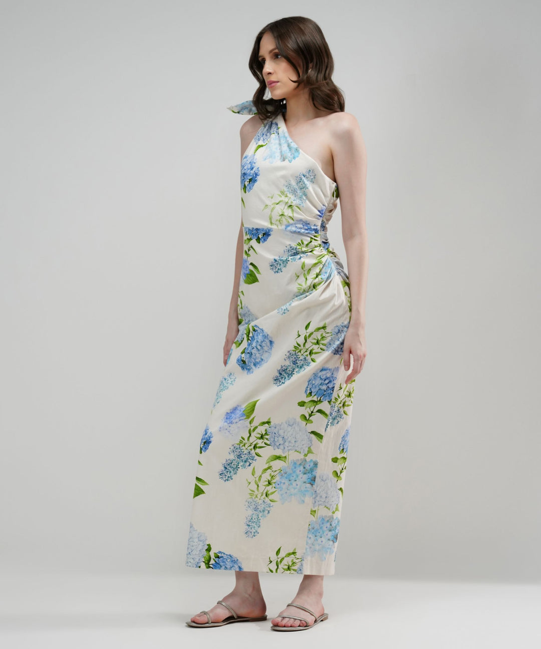 The Sarah One-Shoulder Floral Maxi Dress