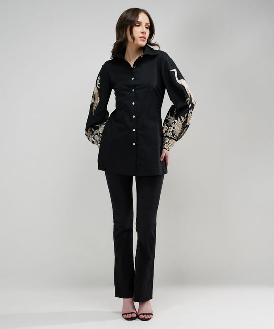 The Camilla Embroidered Poplin Shirt