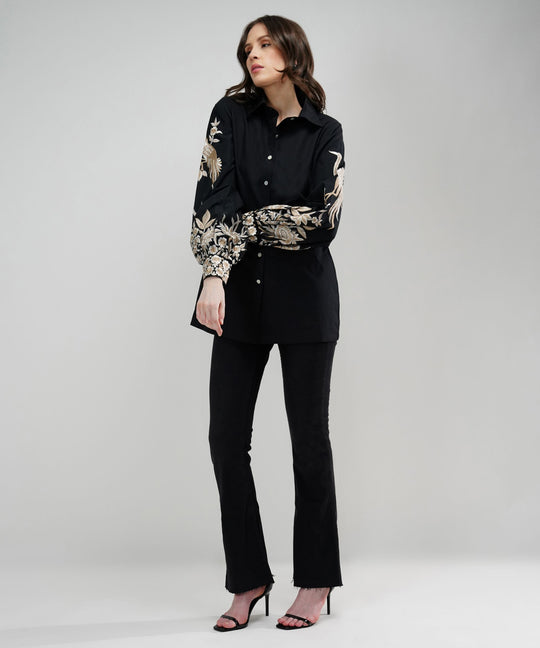 The Camilla Embroidered Poplin Shirt