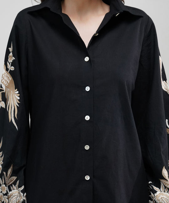 The Camilla Embroidered Poplin Shirt