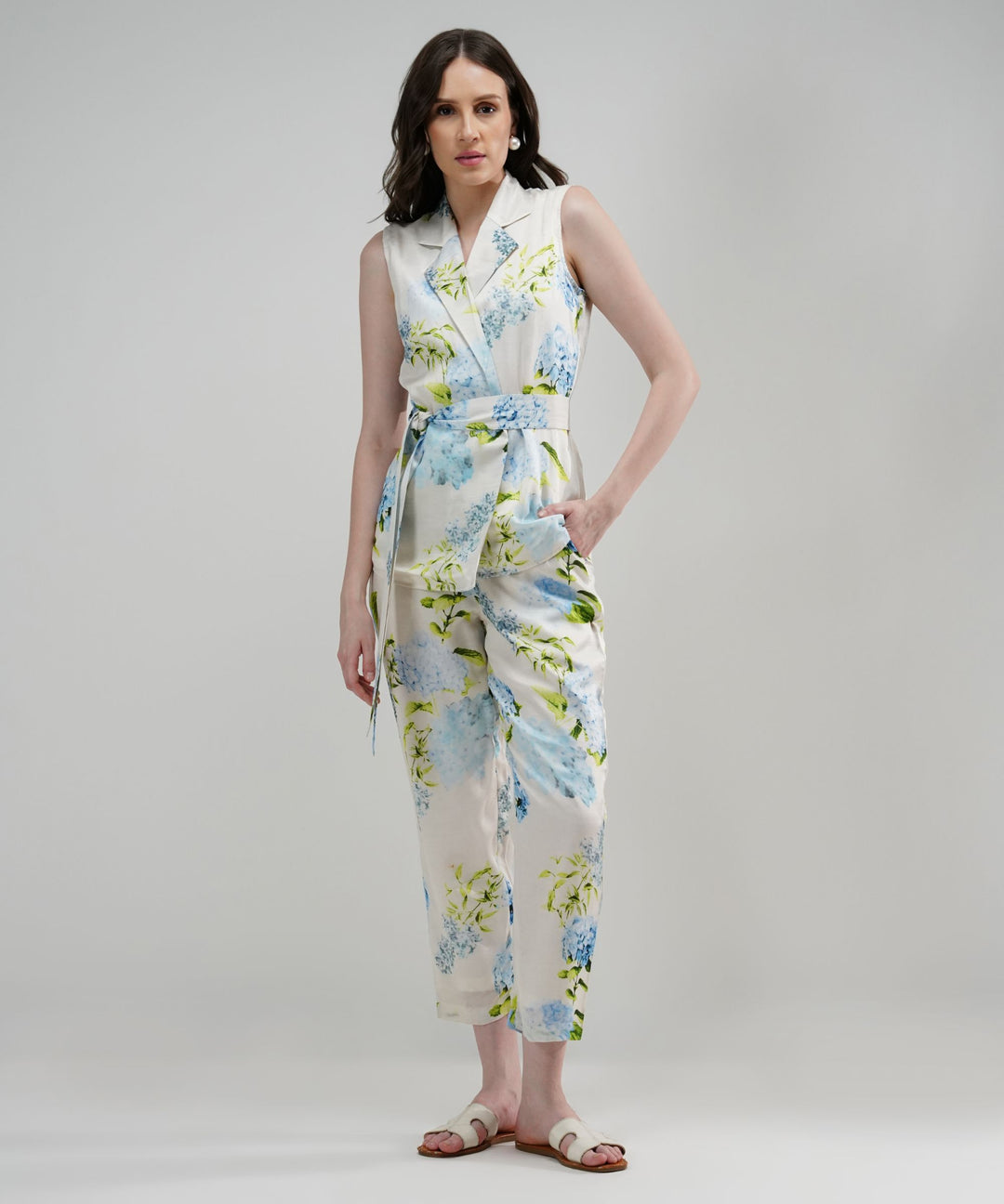 The Sarah Botanical Linen Satin Co-ord