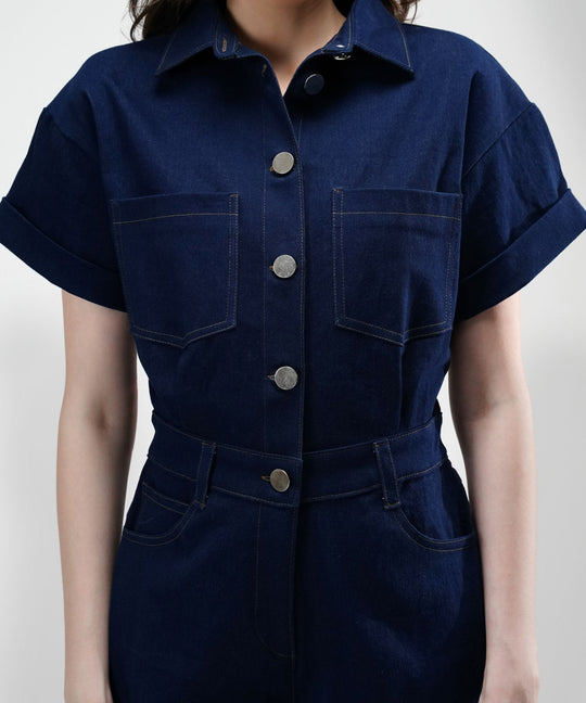 The Anna Denim Jumpsuit