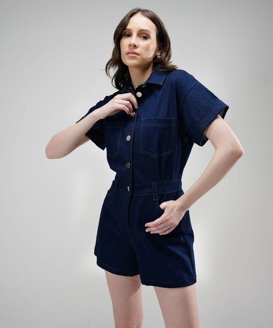 The Anna Denim Jumpsuit