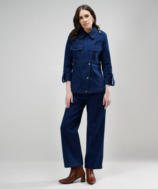 The Anna Denim Pant Suit