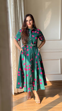The Verte Poplin Dress