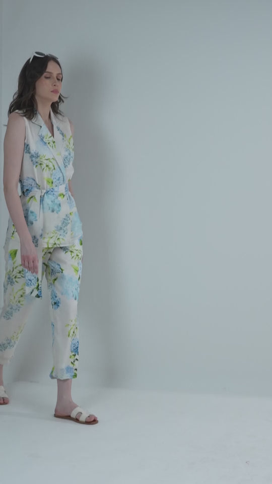 The Sarah Botanical Linen Satin Co-ord