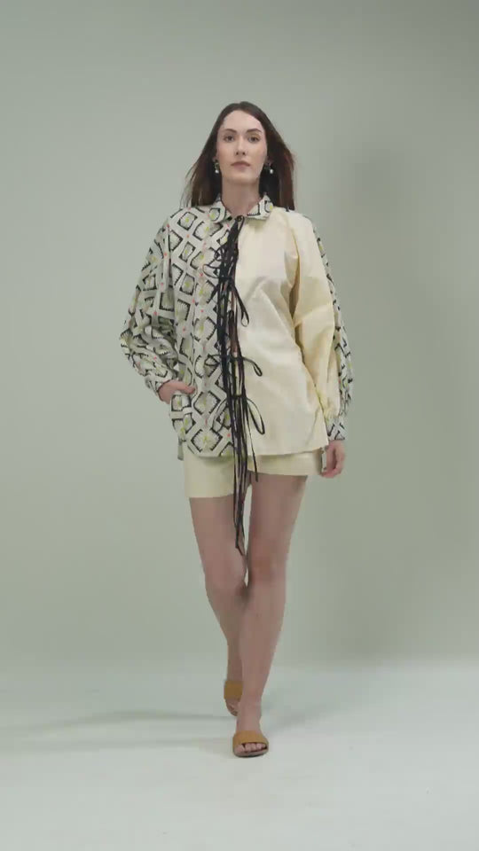 The Hannah Printed Tie Up Co-ord Set