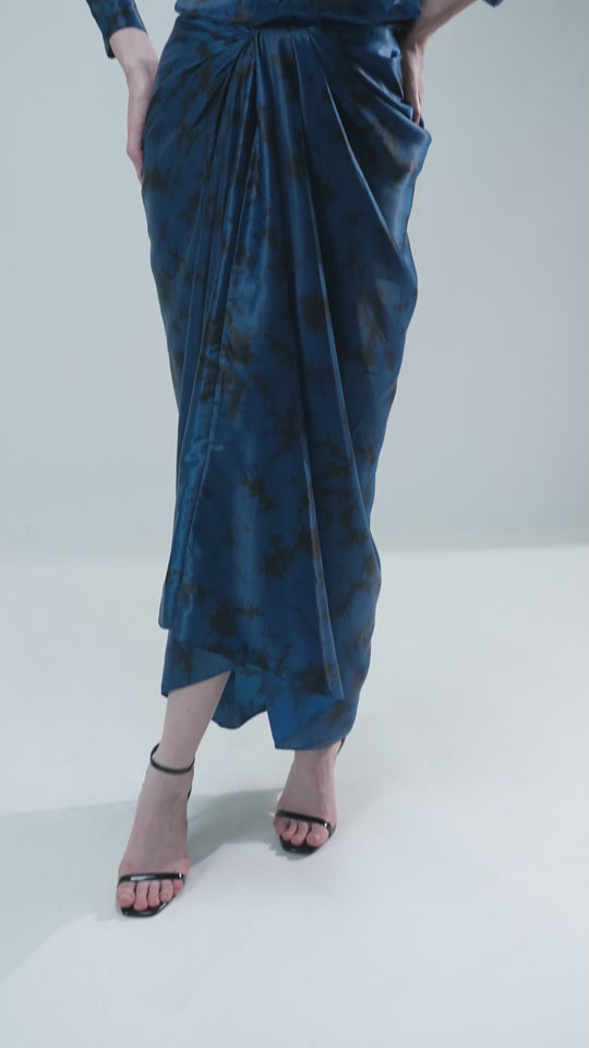 The Sophisticated Adina Satin Draped Co-ord