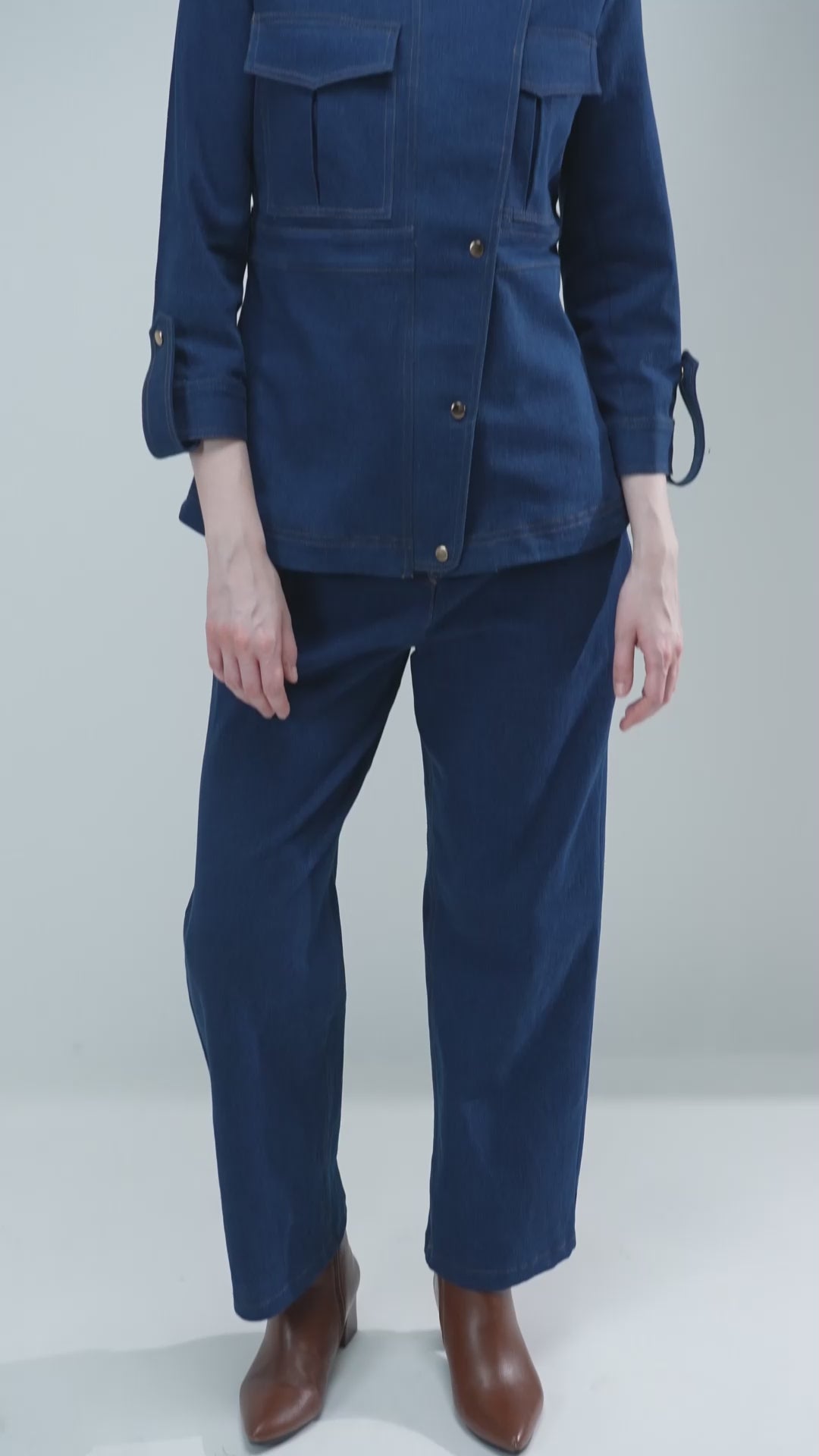 The Anna Denim Pant Suit